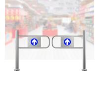 Supermarché Porte À Sens Unique, Sécurité Ressort Portillon, Contrôle D'accès Piéton, Dispositif De Fermeture De Sécurité, Portail De Sécurité D'entrée(1.1x1m/3.61x3.28ft)