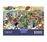 Supermarché Rush Puzzle en Bois Imperméable Puzzles De 1000 Pièces pour Adultes Cadeaux Amusant Jeux Éducatifs