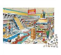 Supermarché Spill Symphony Spirale Puzzle en Bois Imperméable DIY Puzzles De 1000 Pièces pour Adultes Coloré De Décoration pour La Maison