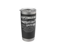 Supermarine Spitfire British WW2 Fighter Plane Gobelet isotherme en acier inoxydable double paroi