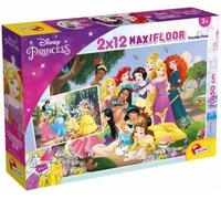 Supermaxi Puzzle Double Face 2X12El. 50X35Cm Princesses 86566 Lisciani P12
