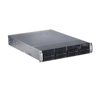 Supermicro CSE-825TQC-R802LPB Châssis Serveur 2U Noir, 8 baies 3.5", Alimentation 800W, Supporte Cartes Mères ATX/EATX, Dimensions 473x647x89mm