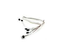 Supermicro - Câble interne SAS - avec bandes latérales - Disque dur SAS Mini 4x (SFF-8643) (M) pour SATA, bande latérale (F) - 90/90/75/75/75 cm