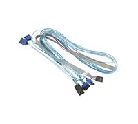 Supermicro CBL-SAST-0699 câble SATA 90 m Bleu, Gris - Câbles SATA (90 m, SATA I, Male connector / Female connector, Bleu, Gris, Droite, Droite)