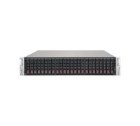 Supermicro CSE-216BE2C-R609JBOD Châssis Serveur 2U Rackable Noir, 24 baies 2.5", Double Alimentation 600W 80 PLUS Platinum, 3x Ventilateurs 80mm, 437x630x89mm
