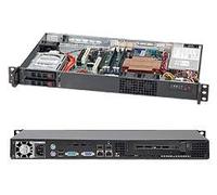 Supermicro SC510 T-203B - Montable sur rack 1U - micro ATX - SATA/SAS - hot-swap 200 watt - noir