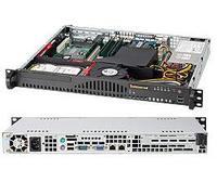 Supermicro SC512 203B - Montable sur rack 1U - ATX 200 watt - noir - USB