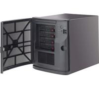 Supermicro CSE-721TQ-350B2 - Mini Tour - Serveur - Noir - Mini-ITX - Panne de ventilateur - Disque dur - Réseau - Alimentation - Kensington