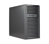 Supermicro CSE-731I-404B Mini Tower Serveur Noir, microATX, Alimentation 400W 80+ Gold, 4x 3.5", 2x 5.25", 1x 90mm, USB 3.2 Gen 1