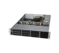 Supermicro CSE-LA26AC12-R920LP1 Châssis Serveur 2U Rackable, 12 Baies 2.5/3.5", Alimentation 920W, Noir/Gris, 437x647x89mm, BSMI/CCC/CE/UL