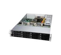 Supermicro CSE-LA26E1C4-R609LP Châssis Serveur 1U Rackable 650W, ATX/EATX, 12 baies 2.5/3.5", Noir/Gris, 437x647x89mm, BSMI/CCC/CE/FCC