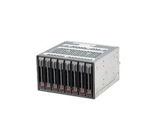 Supermicro CSE-M28SACB-OEM : Boîtier 8 baies 2.5" SATA III, HDD uniquement, interne, sans stockage installé (0 To), Mini SAS, échange à chaud, 146x157x85mm, noir
