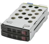 Supermicro MCP-220-82616-0N Obturateur de baie de lecteur 2x 5,25" Panneau de support Noir, Métallique