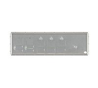 Supermicro MCP-260-00084-0N Support Shield I/O Compartiment pour ordinateur - Compartiments pour ordinateur (Support, Shield I/O, Métal, Argent)