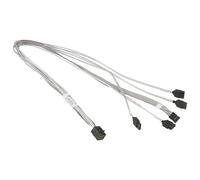 Supermicro MiniSAS HD / 4 SATA 0.7 m Blanc