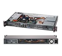 Supermicro SC505 203B - Montable sur rack 1U - mini ITX - non remplaçable à chaud 200 Watt - noir - pour IoT SuperServer 510D-10C-FN6P