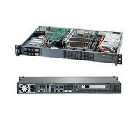 Supermicro SC510 T-203B - Montable sur rack 1U - micro ATX - SATA/SAS - hot-swap 200 watt - noir