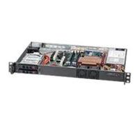 Supermicro SC510 T-203B - Montable sur rack 1U - micro ATX - SATA/SAS - hot-swap 200 watt - noir