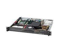 Supermicro SC512 203B - Montable sur rack 1U - ATX 200 watt - noir - USB