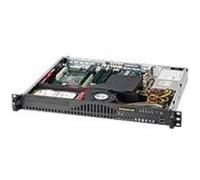 Supermicro SC512 203B - Montable sur rack 1U - ATX 200 watt - noir - USB Noir G
