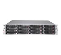 Supermicro SuperChassis 826BE1C-R920LPB Noir 12 Baies 3.5" Serveur Rack 2U Alimentation 920W EATX, 437x648x89mm