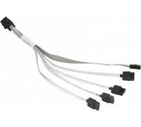Supermicro SFF-8643/4xSATA, SFF-8643, 4 x SATA 7 broches, Noir, Gris, 1 pièces