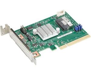 SUPERMICRO - Speicher-Controller - NVMe Retimer - PCIe 4,0 - Low-Profile - PCIe 4,0 x8 - für Server 2124, SuperServer Ultra SYS-220, Ultra SuperServer SYS-220, SYS-620 Marque
