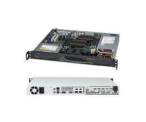 Supermicro SuperChassis 1U CSE-512F-350B1 Noir - Serveur Rackable - Alimentation 350W - 2x Baies 3.5" - Facteur de forme ATX - 437x369x43mm