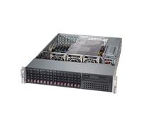 Supermicro SuperChassis 2U CSE-213BAC8-R1K23LPB Serveur Rackable Noir, Alimentation 1200W, 16x 2.5", ATX/EATX, Hot-Swap, 437x630x89mm