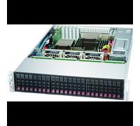 Supermicro SuperChassis 2U CSE-216BAC4-R1K23LPB Rackable Noir, 24 baies 2.5", Alimentation 1200W, Compatible ATX/EATX, 7 Slots d'extension