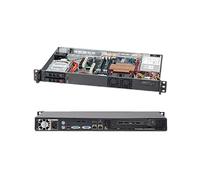 Supermicro SC510 T-203B - Montable sur rack 1U - micro ATX - SATA/SAS - hot-swap 200 Watt - noir G