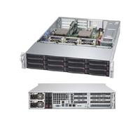 Supermicro SuperChassis 826BAC4-R1K23WB 2U Rackmount, 12 baies 3.5", Alimentation Redondante 1200W, Noir, Carte Mère Serveur, 437x647x89mm