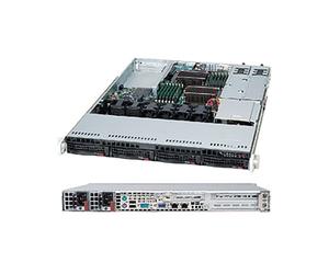 Supermicro SuperChassis CSE-815TQC-R706WB2 1U Rackmount, 4x 3.5" HDD, 3 slots d'extension, Alimentation Redondante 2x750W, Noir