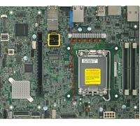 Supermicro X14SAV-TLN4F Bulk Flex ATX Carte embarquée | Intel Core Ultra 9/7/5 Series 2 | 96 Go DDR5 | PCIe 5.0 | Dual 10G & 2.5G LAN | M.2 | MCIO | 4X SATA | 12 V CC | vPro