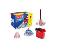 Vileda SuperMocio Pack Special - 1 Tête de Balai 3 Action + 2 Têtes Microfibre Power