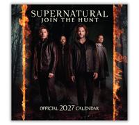 Supernatural 2027 Square Wall Calendar Official Licensed TV Series Calendar, Monthly Grid Layout, Iconic Imagery Featuring Sam & Dean Winchester, Large Square Format, Gift for Supernatural Fans