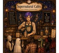 Supernatural Cafés Coloring Book: Cozy & Weird Coloring Pages for Adults - Witch Cafés, Vampire Bistros, Ghost Diners, and Alien Coffee Shops