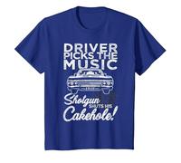 Supernatural Driver Picks Music T-Shirt, Enfant, Bleu Royal, 6 Ans