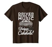 Supernatural Driver Picks Music T-Shirt, Enfant, Marron, 6 Ans