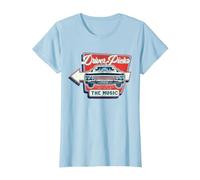 Supernatural Driver Picks The Music T-Shirt, Femme, Bleu Céleste, M