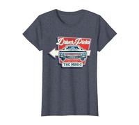 Supernatural Driver Picks The Music T-Shirt, Femme, Bleu Chiné, XS