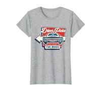 Supernatural Driver Picks The Music T-Shirt, Femme, Gris Chiné, XXL