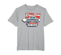 Supernatural Driver Picks The Music T-Shirt, Homme Grandes Tailles, Gris Chiné, 2X Tall