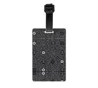 Supernatural Inspiration Étiquettes à bagages imprimées avec couverture de confidentialité arrière intégrale - Étiquettes d'identification en PVC durable pour valises, sacs à dos