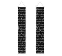 Supernatural Inspiration Lot de 2 bannières de félicitations en polyester à suspendre pour porte d'entrée, cour, cérémonie ou fête, réutilisables et lavables avec tiges et cordes