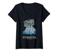 Supernatural Join The Hunt Woods T-Shirt avec Col en V
