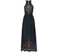 Supernatural Mandala Femme Robe Longue Noir M 95% Viscose, 5% Élasthanne