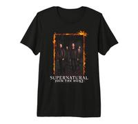 Supernatural Sam Dean Fire Door T-Shirt Haut de Gamme