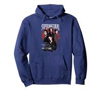 Supernatural The Family Buisness Halloween Sweat à Capuche, Unisexe pour Adultes, Bleu Marine, XXL