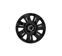 SUPERNOVA Enjoliveur 15po laqué Noir 4pcs, One Size
